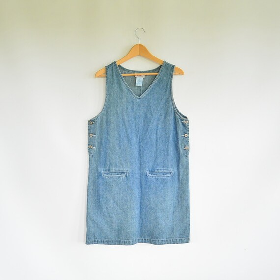 denim tank dress