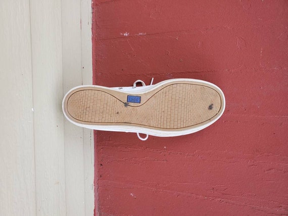 Ladies white shop leather keds