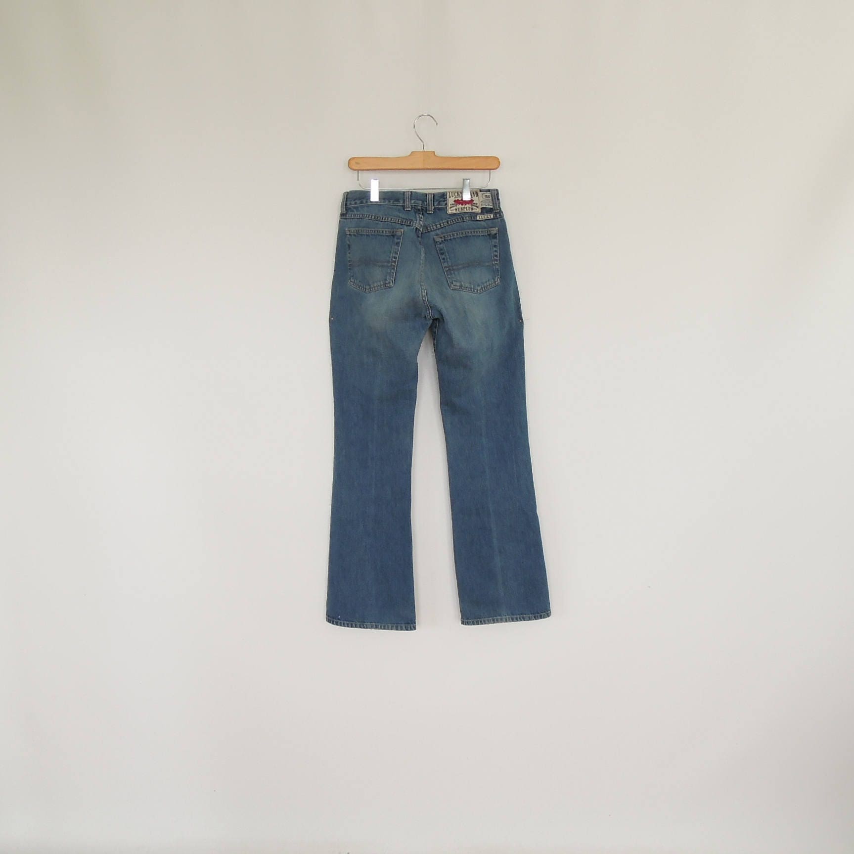 Lucky Brand 156 Peanut Pant Gene Montesano Lower Rise Flare