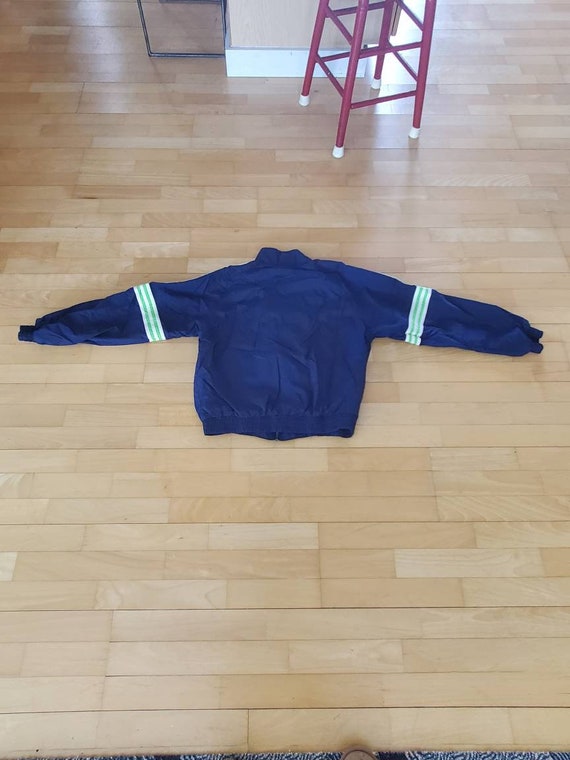 Lined Adidas nylon jacket front zip 90's vintage … - image 3