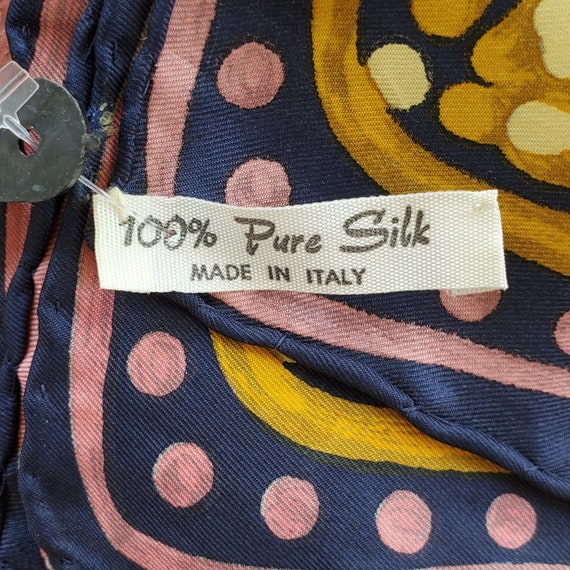 Made in Italy Silk scarf 100% pure silk beautiful… - image 7