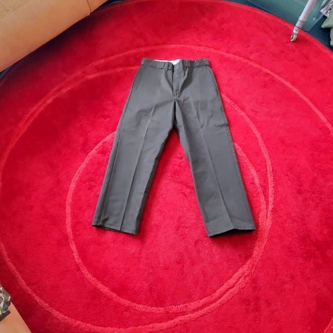 Vintage Dickies Work Pants Trousers Flat Front Like New 80's Vintage Dickies Work Pants Trousers Flat Front Like New 80's