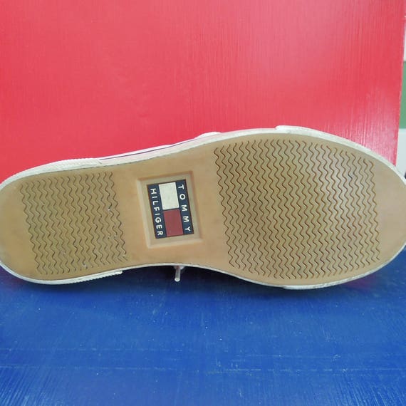 Tommy Hilfiger Red Fleece Platform Sneakers rare … - image 9