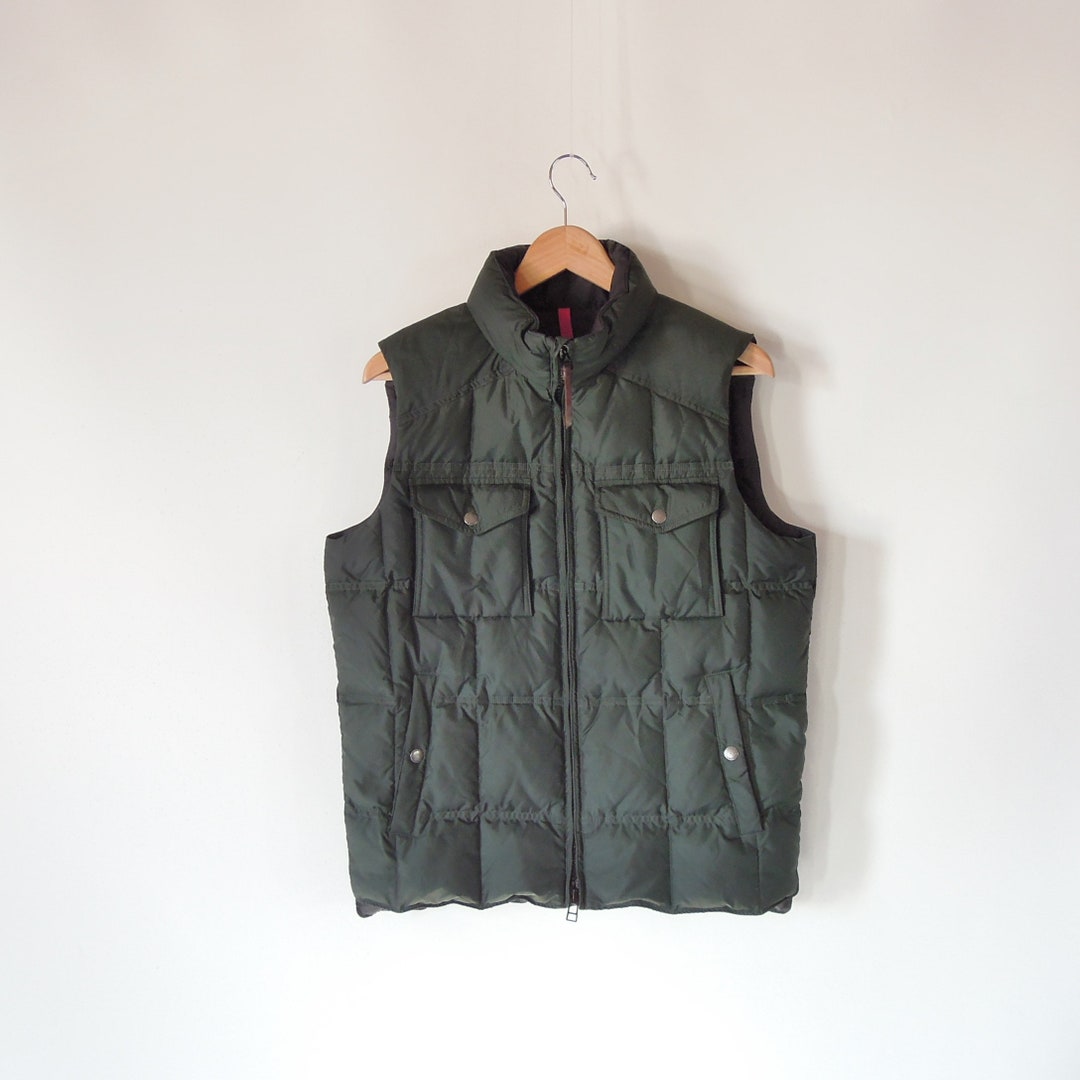 J. Crew Expedition Quilted Down Vest 90's Vintage Forest - Etsy
