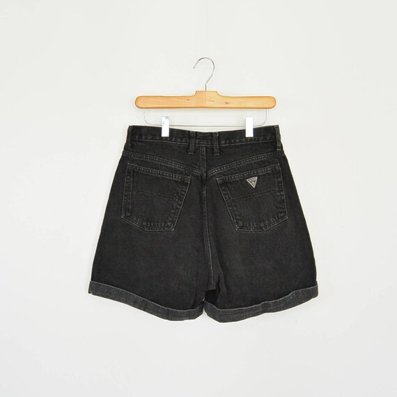 guess black shorts