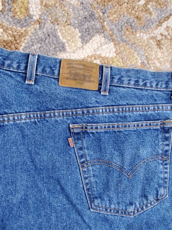 XXXL Levi's jeans men's size 58/30 90's vintage b… - image 6