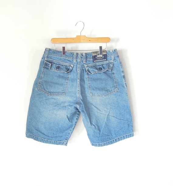Lucky Brand Men's Denim Shorts Size 32 With 34 Waist Button Fly 90's  Vintage Large Back Button Pockets Relaxed Fit -  Canada
