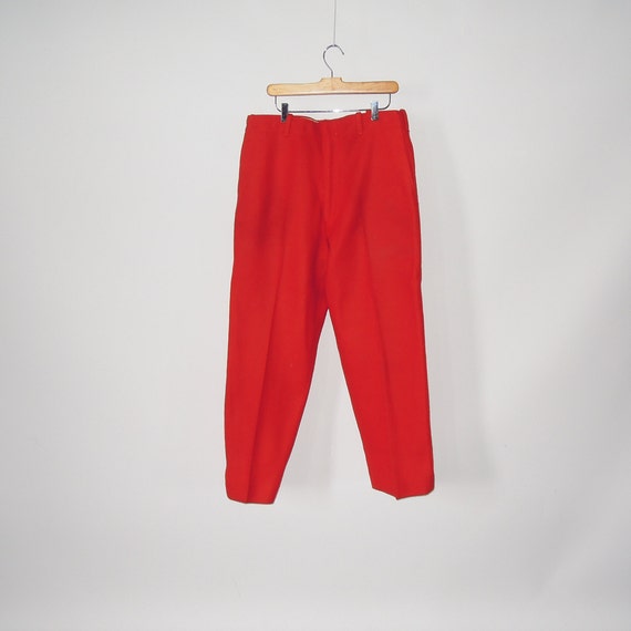 Genuine Boat Sail Drill Red Wool 