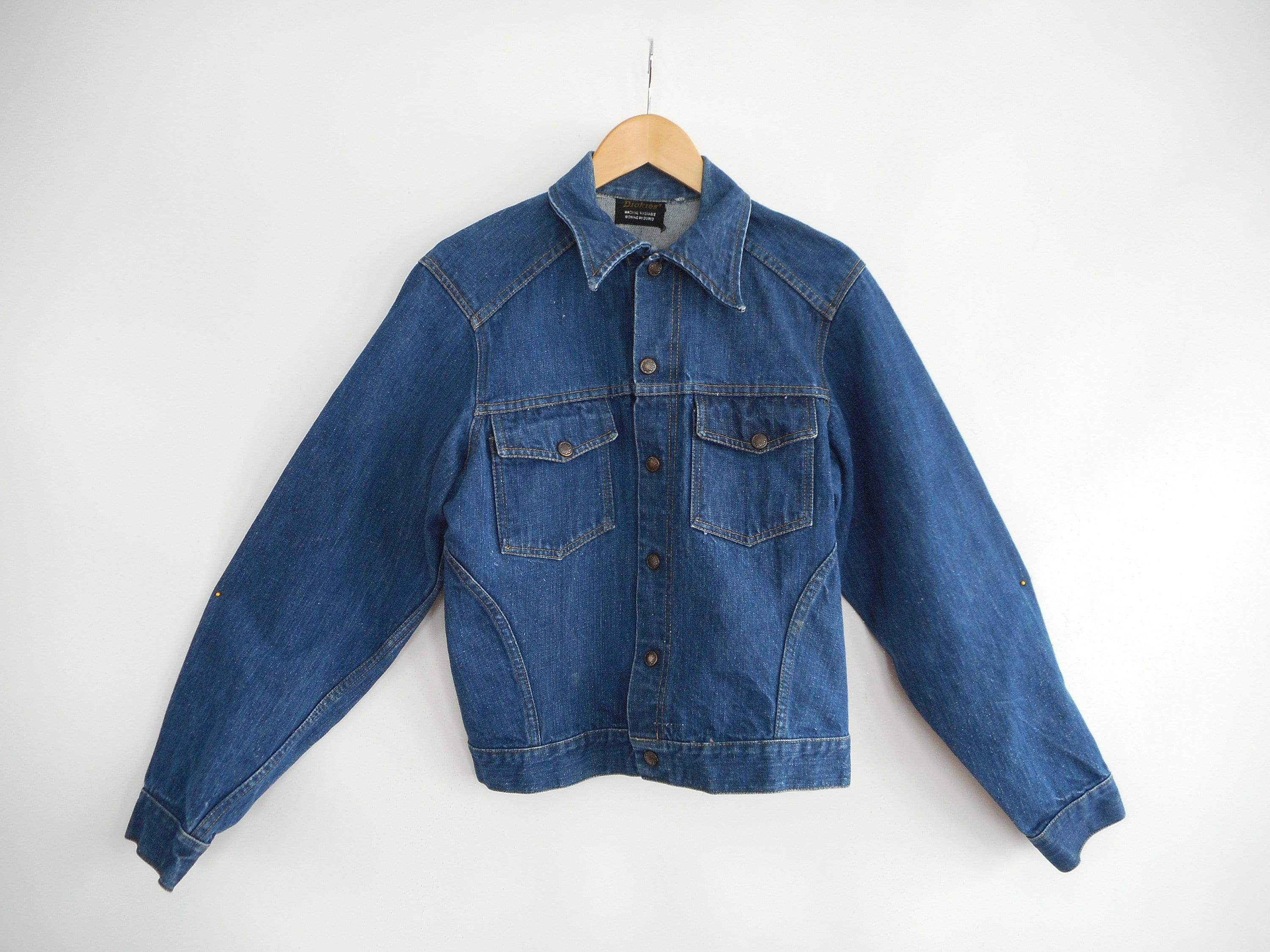 Dickies Denim Jacket Trucker's Jacket 80's Vintage Men's Dickies Denim Jacket Trucker's Jacket 80's Vintage Men's