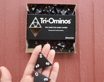 Vintage Tri-Ominos Game: Triangle Dominos by Pressman