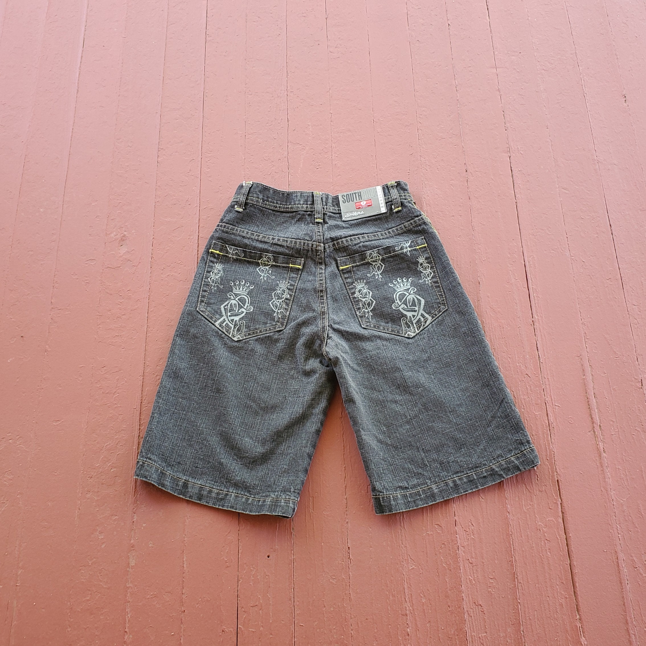 Vintage South Pole Denim Skater Shorts: Boy's Size 10 - Etsy