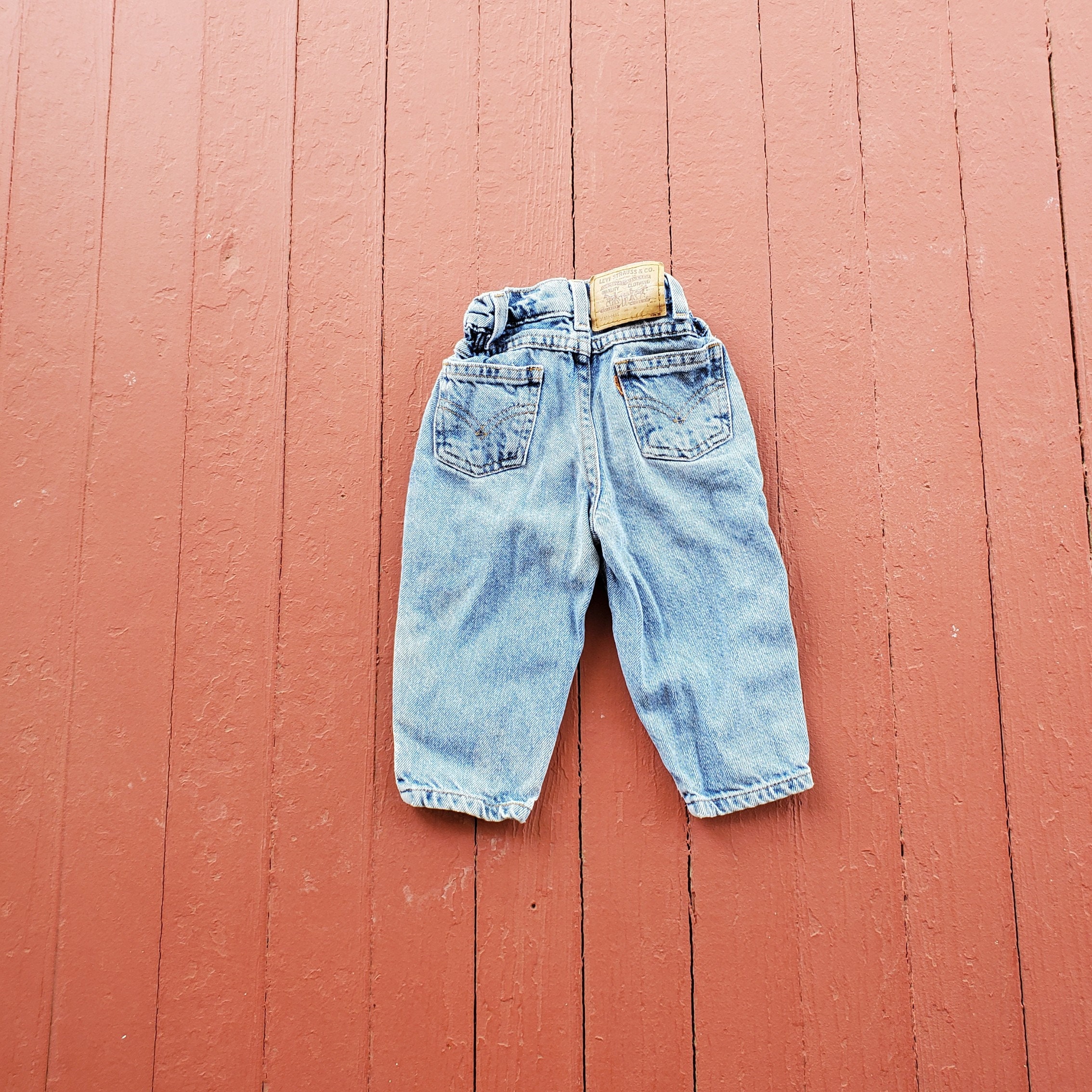 Vintage Baby Levi's Jeans Elastic Waist Tapered Leg 90's Vintage Baby Levi's Jeans Elastic Waist Tapered Leg 90's