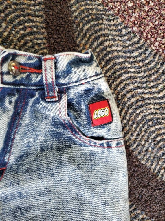 Lego Maniac acid wash kids' jeans 90's vintage ra… - image 7