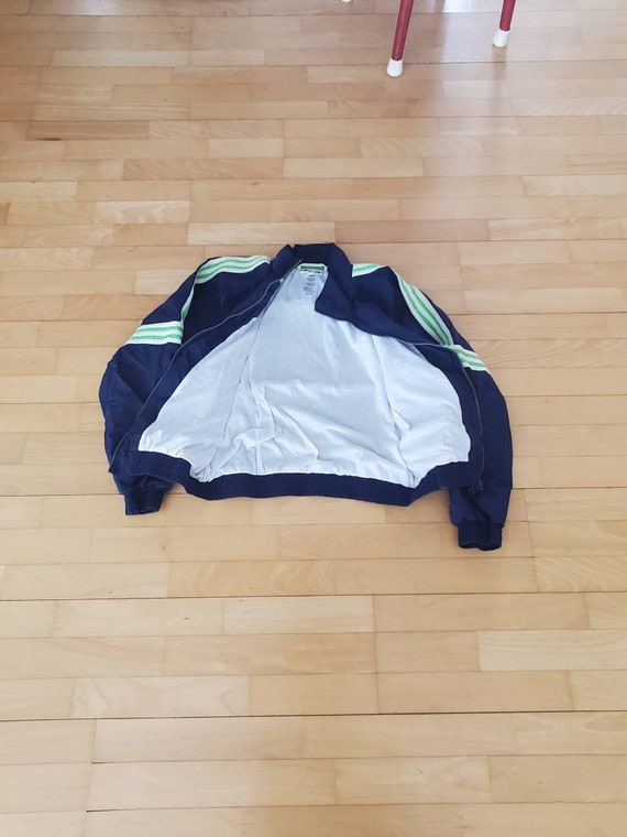 Lined Adidas nylon jacket front zip 90's vintage … - image 6