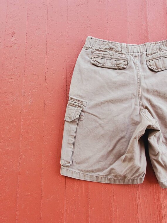 Gap cargo shorts 90's vintage men's 31 green khaki co… Gem