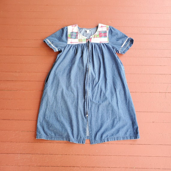 white christmas dresses Dark Denim Smock Dress Medium main image 1