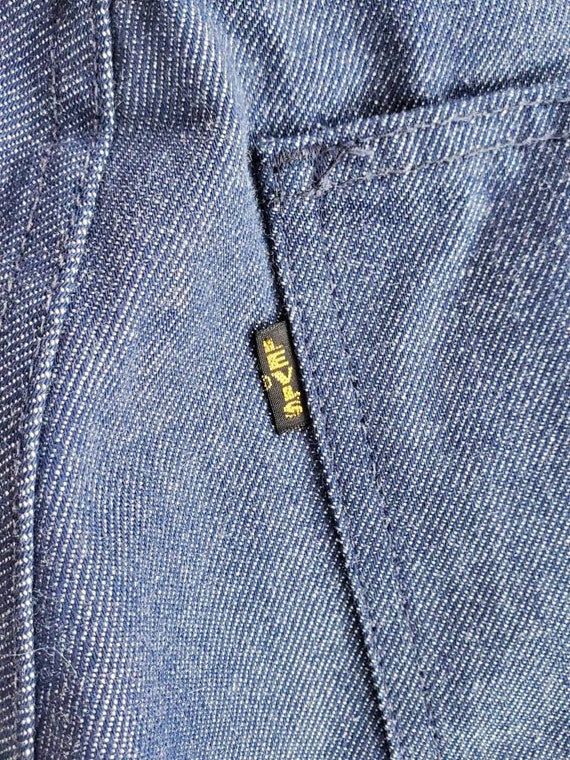 Rare Levi's Jeans Sta-Press BIG "E" Bell Bottoms … - image 4