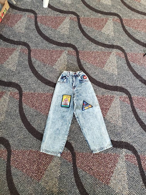 Lego Maniac acid wash kids' jeans 90's vintage ra… - image 9