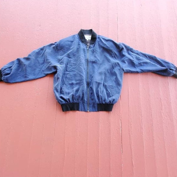 Silk Bomber Jacket Etsy