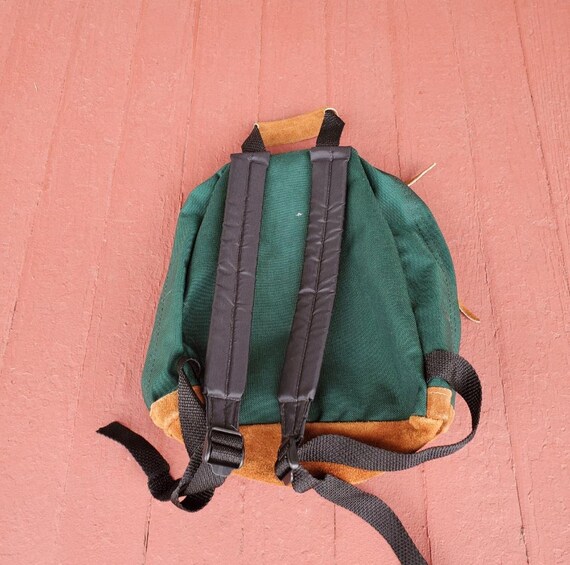 Small sized vintage backpack leather bottom El Paso brand View 5