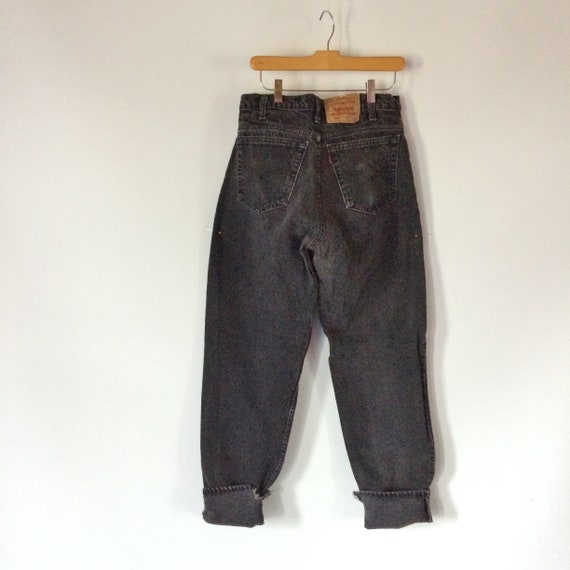 Men's Black Levi's Jeans 33/33 1990's Era Vintage Faded to Men's Black Levi's Jeans 33/33 1990's Era Vintage Faded to