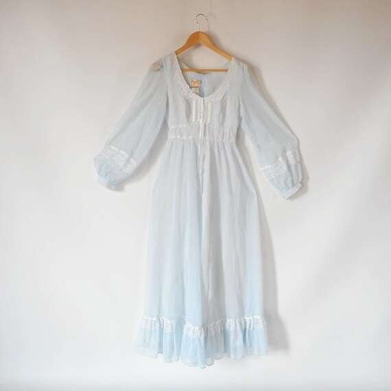 Gunne Sax Dress 1970s Prairie Dress Maxi Dress She