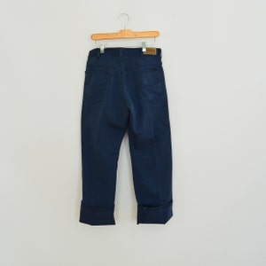 Vintage Genuine Roebucks Indigo Jeans/Work Pants 33/30 Scovill Zipper 80&#39;s Era Perma-PrestTag Sears Roebucks and Co