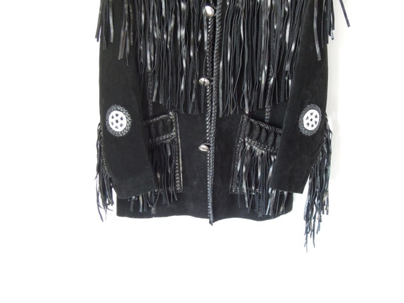 Beaded Fringe Scully Leather Jacket Men's 40 Amer… - image 7