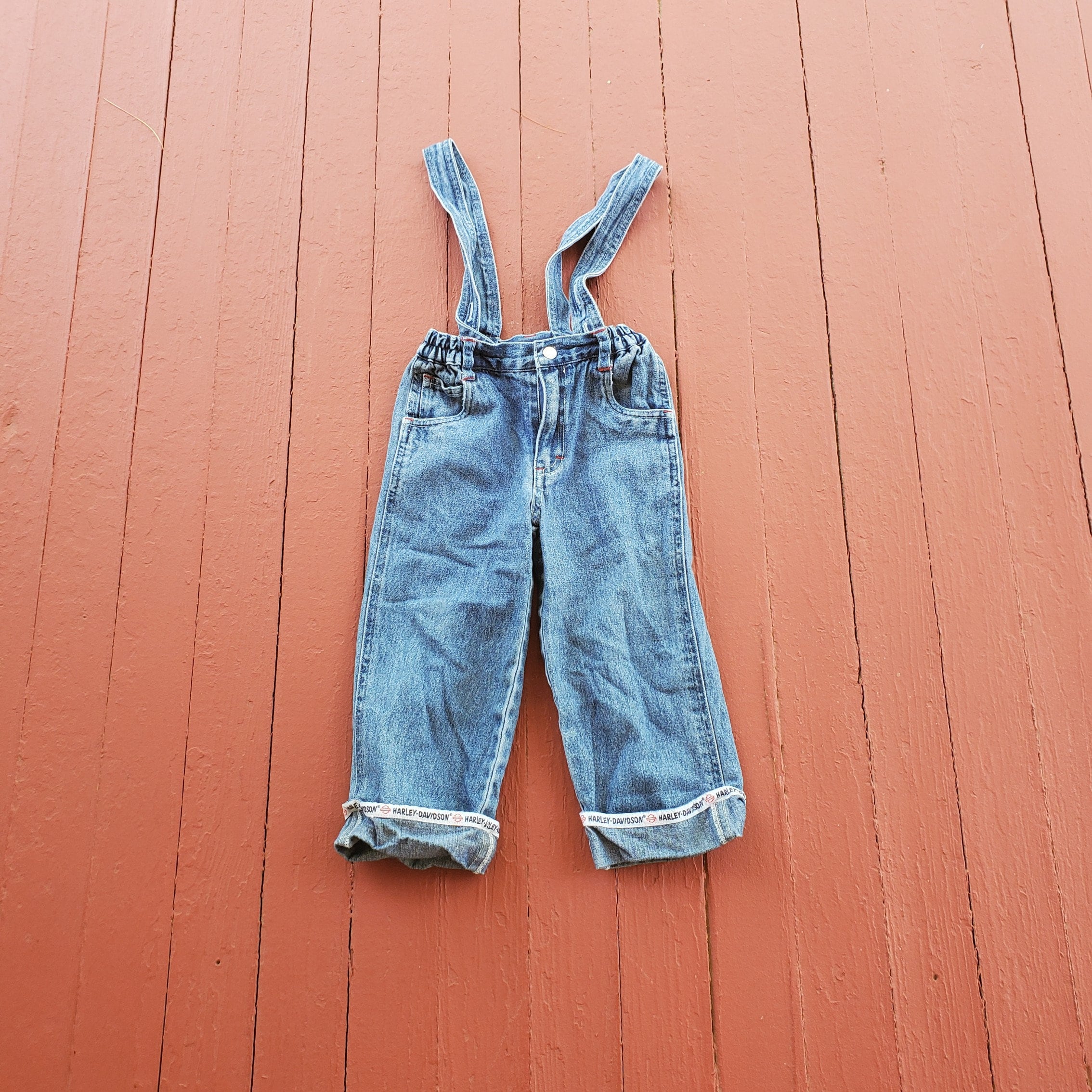 【韓国発】Vintage Suspenders Denim Pants Men Vintage Steampunk Y-Shape Leather Suspender For Jeans