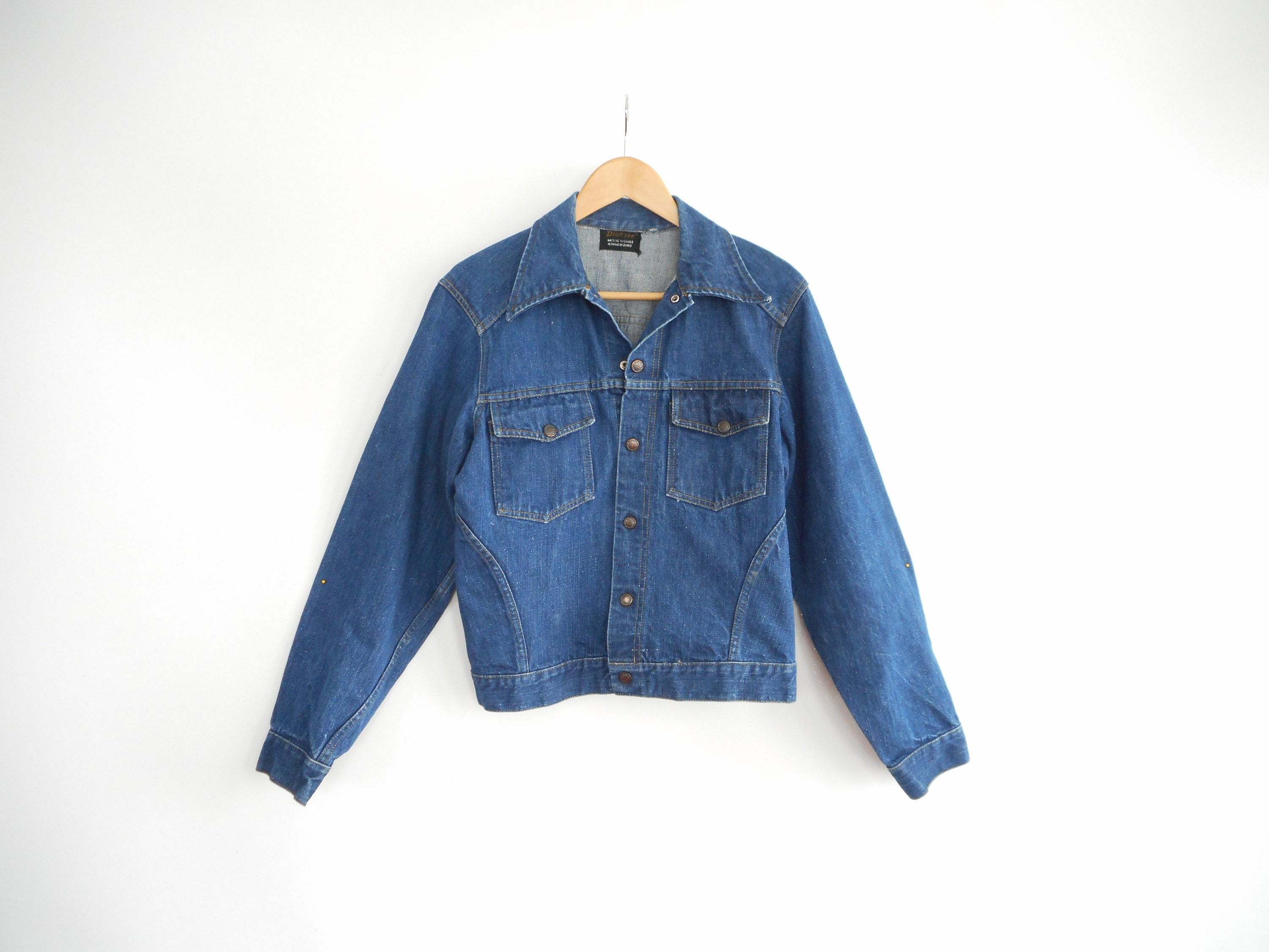 ⭐️RockMeBaby⭐️Dickiesジャケット　XL Vtg 90's Dickies Blue Jacket With Sidewinders S.C.T.A. and