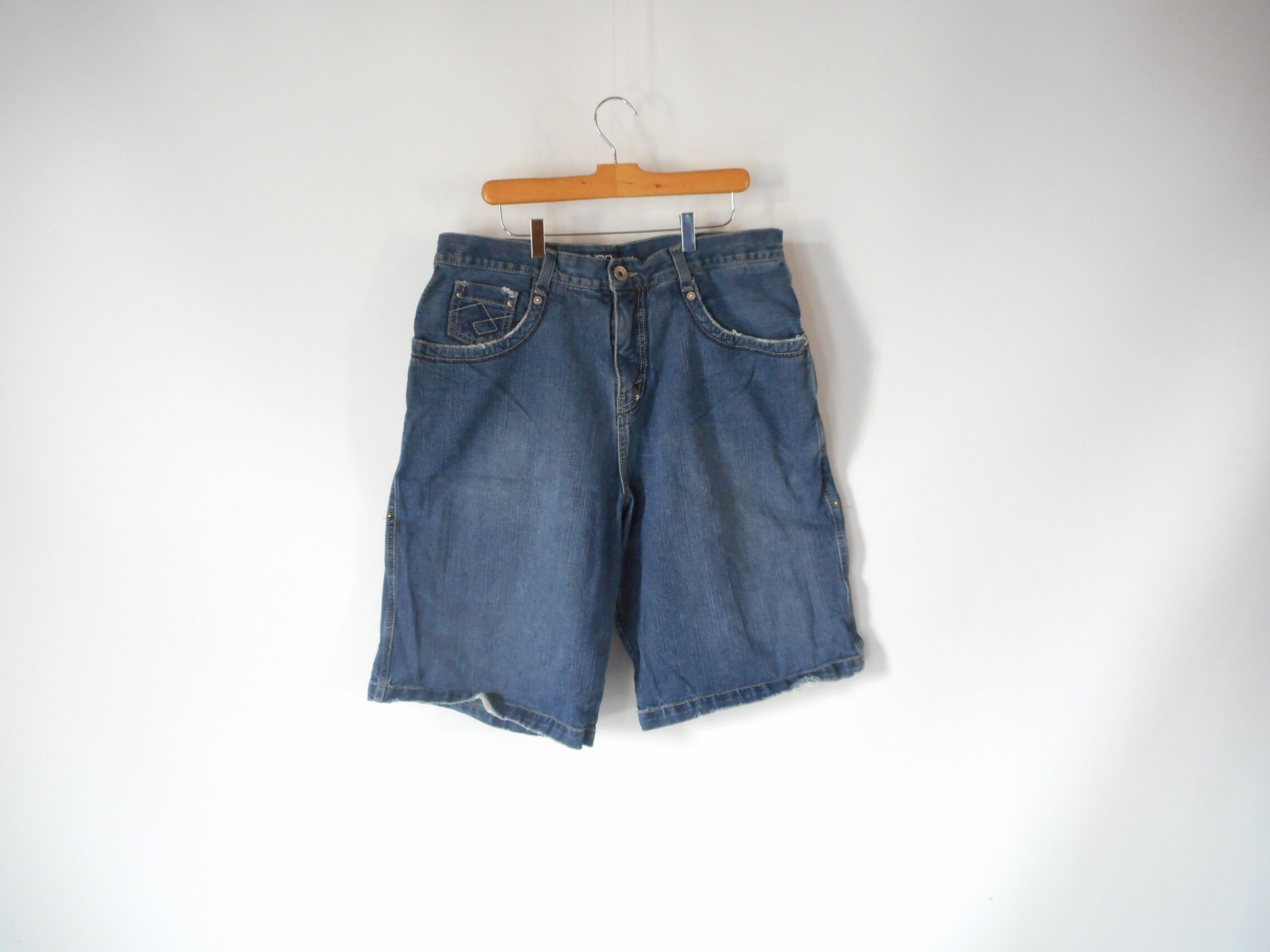 高速 割引 平日 JNCO Premium Carson Long Denim Shorts Skater Shorts Hip Hop 航空機・ヘリコプター