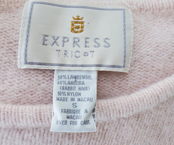Express Tricot Angora long sweater '80s vintage b… - image 7