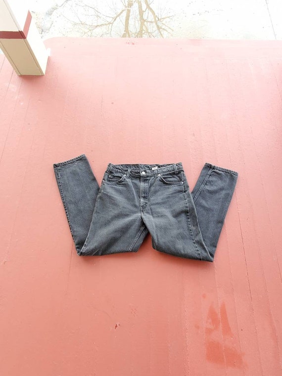 Black Levi's jeans Orange tab 90's vintage men's 3