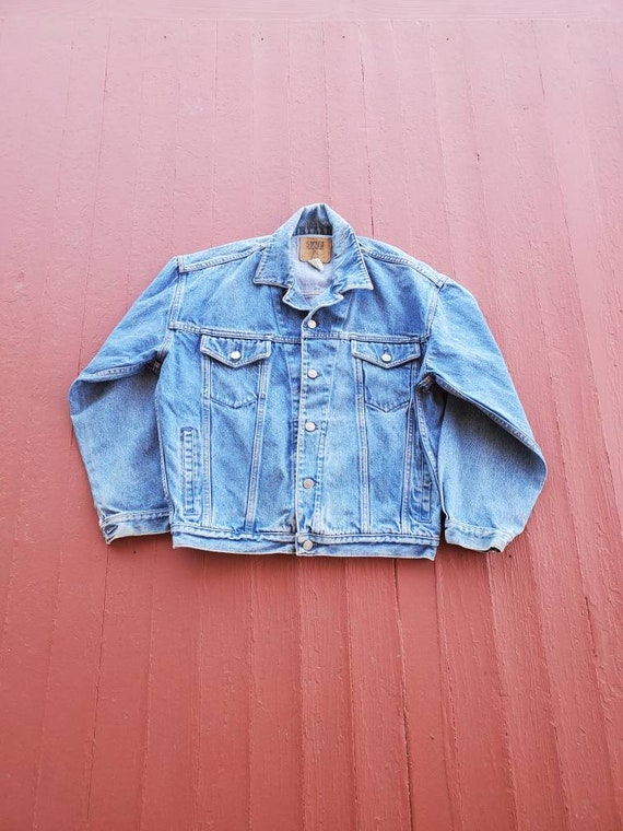 Men's Gap denim jacket vintage 90's faded good condit… Gem