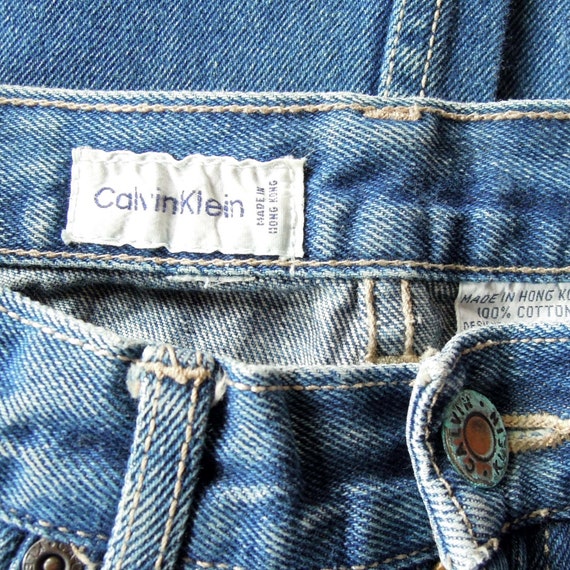 Classic Calvin Klein Jeans 1980's High Waist Broo… - image 5