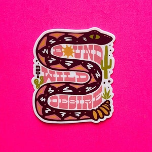 Bound By Wild Desire Sticker, Cowgirl Stickers, Johnny Cash Sticker, Cowgirl Gifts, Cute Aesthetic Stickers, Western Stickers