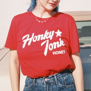 Honky Tonk Honey Tee: Yallternatives Cowgirl Shirt