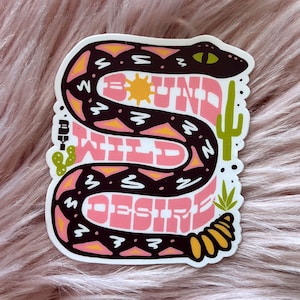 Bound By Wild Desire Sticker, Cowgirl Stickers, Johnny Cash Sticker, Cowgirl Gifts, Cute Aesthetic Stickers, Western Stickers