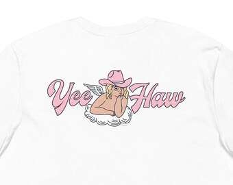 Yeehaw Angel Tee, Country Western Tshirt, Cherub Shirt Country Music Shirt, Cowgirl T Shirt,  Western Graphic Tee, Aesthetic Retro T-Shirt