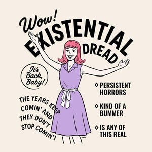 Wow Existential Dread Tee, Dark Humor Shirt, Millennial Humor Tshirt, Trending Shirt Now, Funny Tshirts for Women image 1