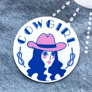Cowgirl Dollie Sticker, Cowgirl Stickers, Cowgirl Gifts, Country Music Sticker, Western Stickers