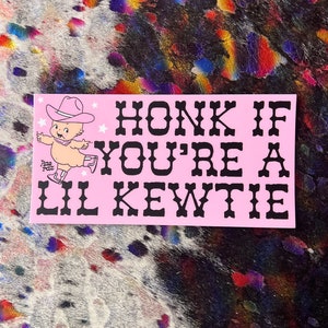 Cowpoke Kewtie Bumper Sticker, Gen Z Bumper Stickers, Gen Z Sticker, Kewpie Sticker, Cowboy Kewpie, Bumper Stickers Funny