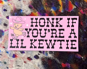 Cowpoke Kewtie Bumper Sticker, Gen Z Bumper Stickers, Gen Z Sticker, Kewpie Sticker, Cowboy Kewpie, Bumper Stickers Funny