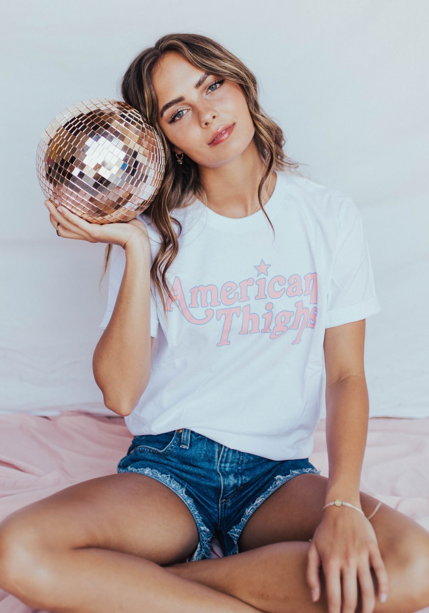 American Thighs Tee Womens Graphic Tees 