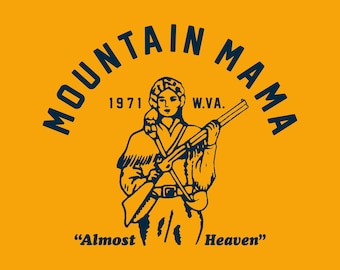 Mountain Mama Retro jaren '70 Country Music Design Vintage John Denver T-Shirt Grafische Transparante PNG SVG Digitale Download