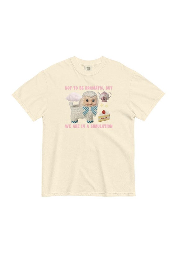 Simulation Lamb Tee, Meme Shirt, Gen Z Shirts Meme, Collage Shirts, Dark Humor Gifts, Meme Shirt T-Shirt, Weird Humor Shirt