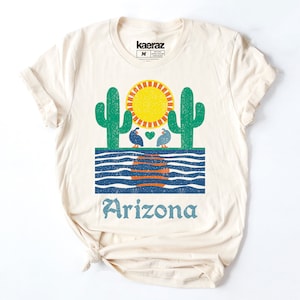 Quail Mirage Graphic Tee, Arizona Shirt, Arizona Shirt For Women, Arizona Gifts, Arizona Tshirt, Arizona Graphic Tee image 3