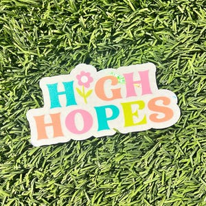 High Hopes Suncatcher Window Decal, Aesthetic Stickers, Accessories Gifts for Women, Rainbow Sun Catcher, Gifts For BFF