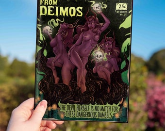 A4 Death Dames von Deimos Inktober Druck Kleine Farbe