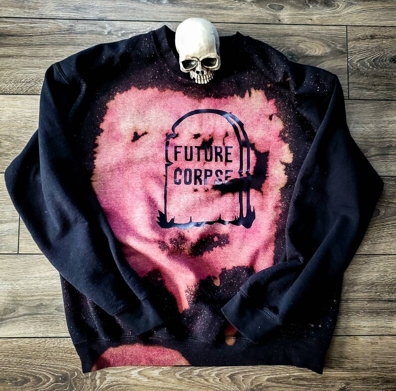 Future Corpse bleach red tint dye unisex tee or sweatshirt